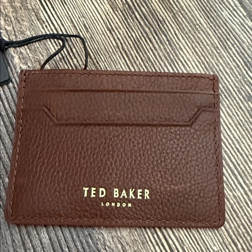Ted Baker Rich Brown Leather Card Holder